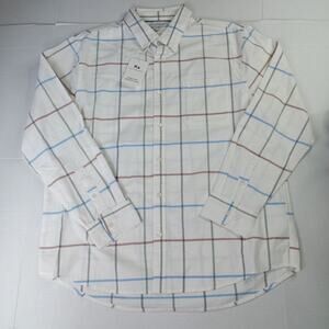 Free Assembly Men's Cream LS Oxford Shirt Size XL XLarge